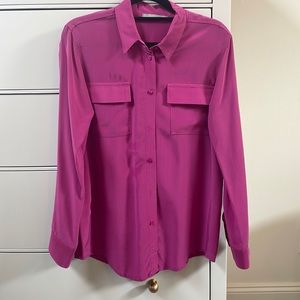 Zoe & Sam pink silk shirt size M